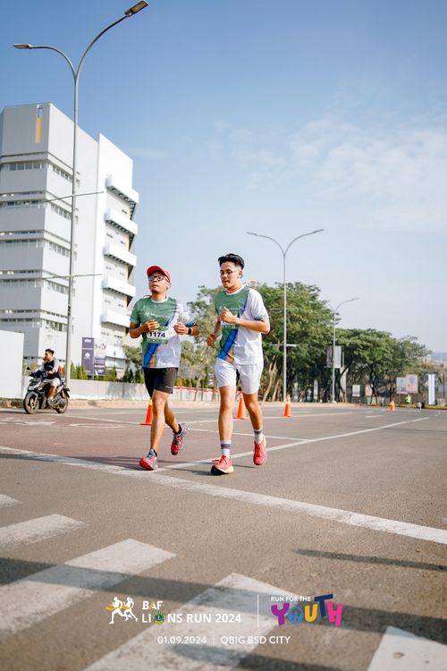 Race photo from BAF LIONS RUN 2024