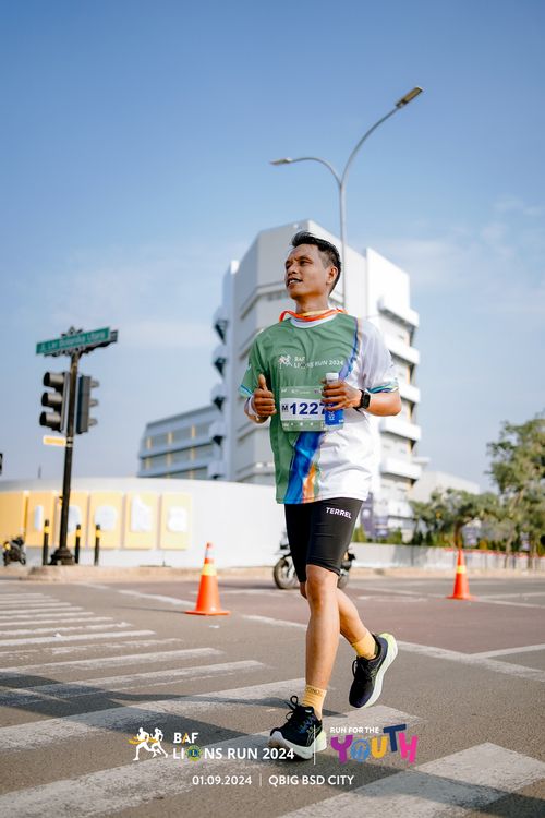 Race photo from BAF LIONS RUN 2024