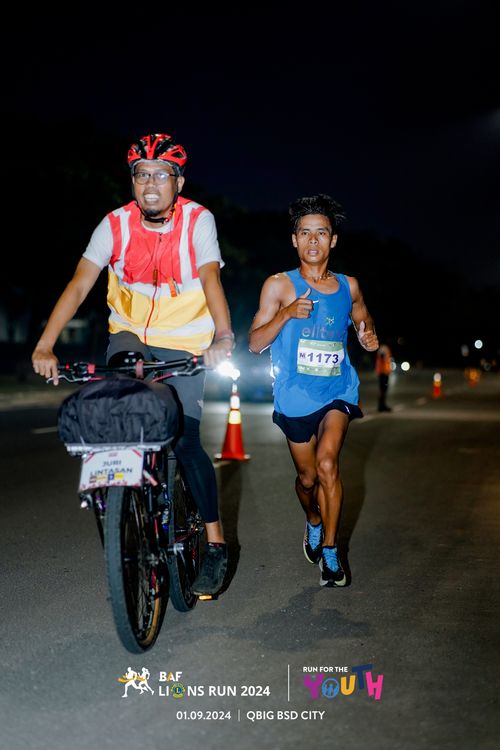Race photo from BAF LIONS RUN 2024