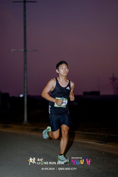 Race photo from BAF LIONS RUN 2024