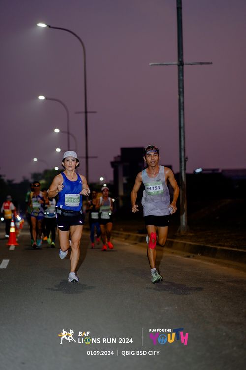 Race photo from BAF LIONS RUN 2024