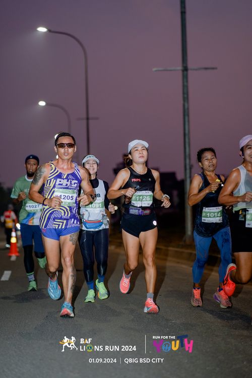 Race photo from BAF LIONS RUN 2024