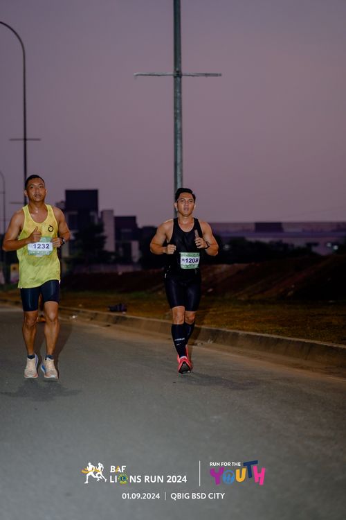 Race photo from BAF LIONS RUN 2024
