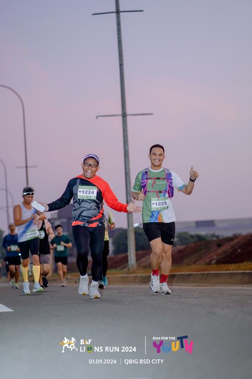 Race photo from BAF LIONS RUN 2024