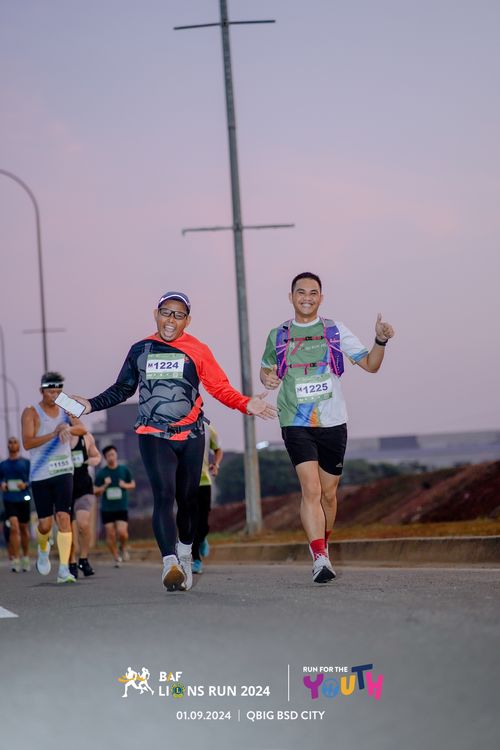 Race photo from BAF LIONS RUN 2024