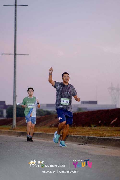 Race photo from BAF LIONS RUN 2024