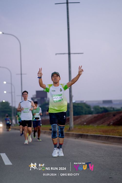 Race photo from BAF LIONS RUN 2024