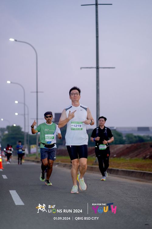 Race photo from BAF LIONS RUN 2024
