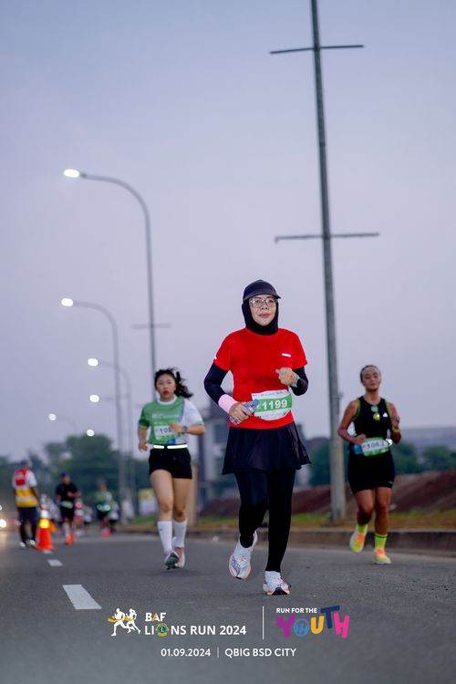 Race photo from BAF LIONS RUN 2024