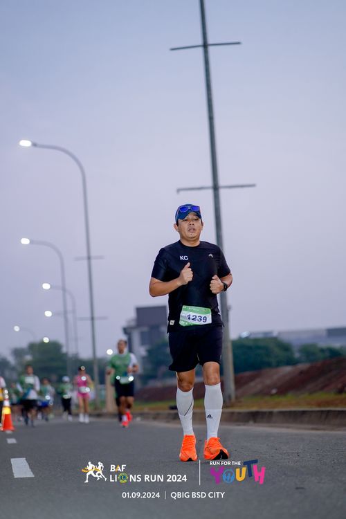 Race photo from BAF LIONS RUN 2024