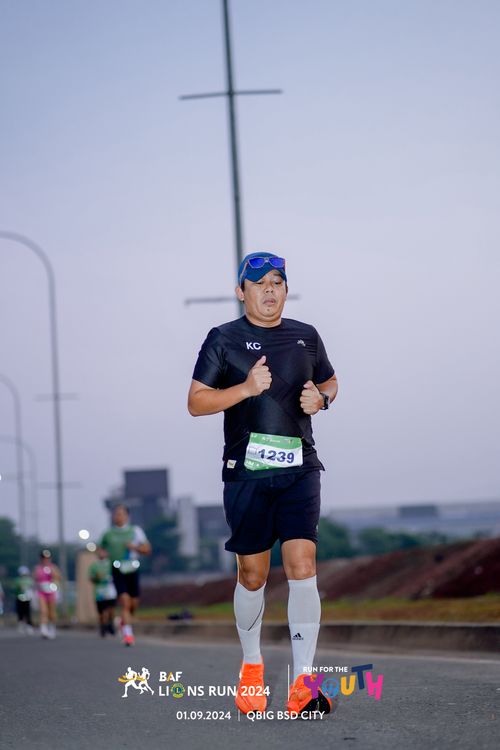 Race photo from BAF LIONS RUN 2024