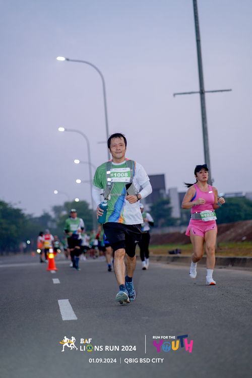 Race photo from BAF LIONS RUN 2024