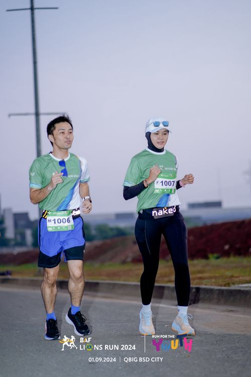 Race photo from BAF LIONS RUN 2024