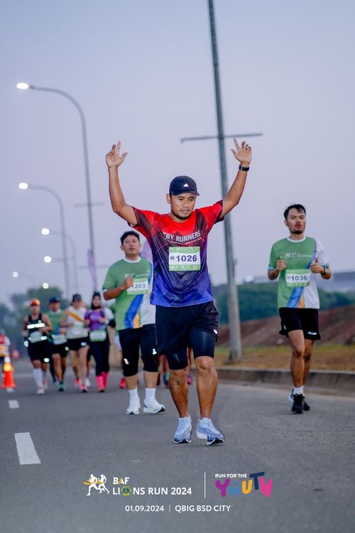Race photo from BAF LIONS RUN 2024