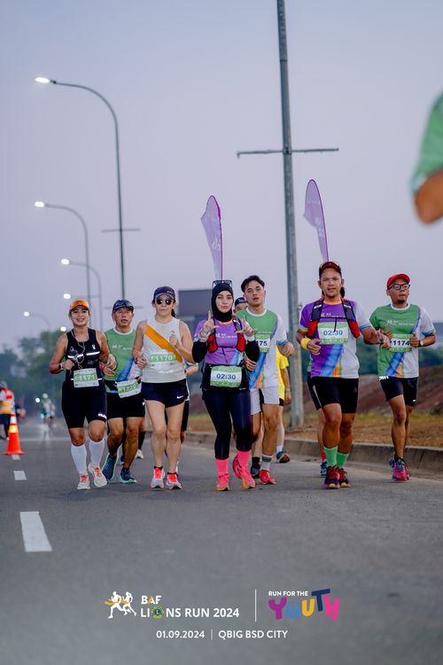 Race photo from BAF LIONS RUN 2024