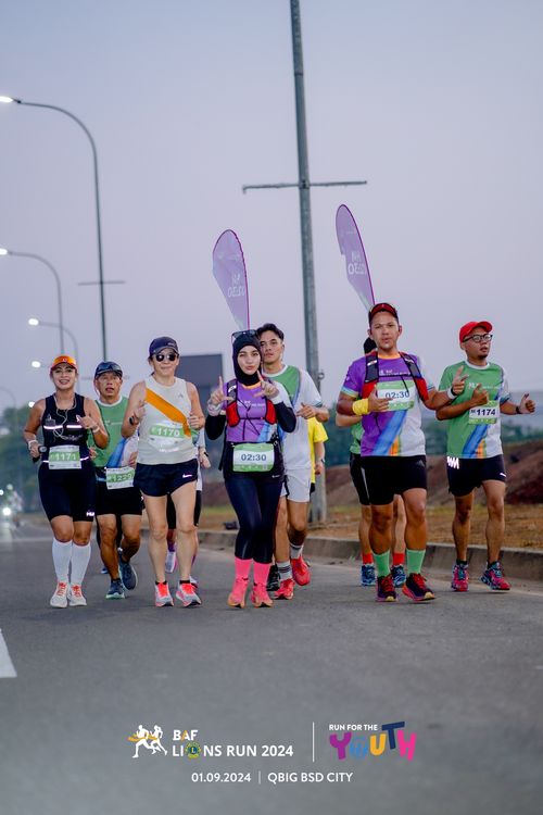 Race photo from BAF LIONS RUN 2024