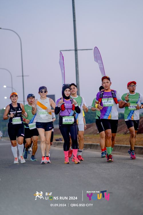 Race photo from BAF LIONS RUN 2024