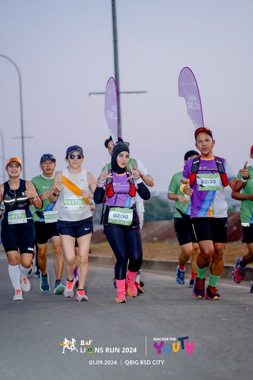 Race photo from BAF LIONS RUN 2024
