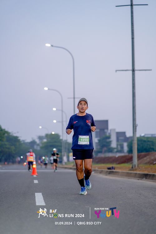 Race photo from BAF LIONS RUN 2024