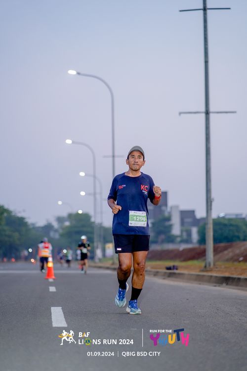 Race photo from BAF LIONS RUN 2024