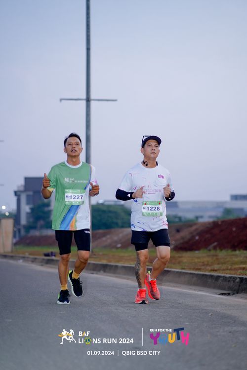 Race photo from BAF LIONS RUN 2024