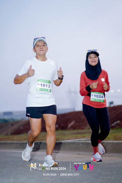 Race photo from BAF LIONS RUN 2024