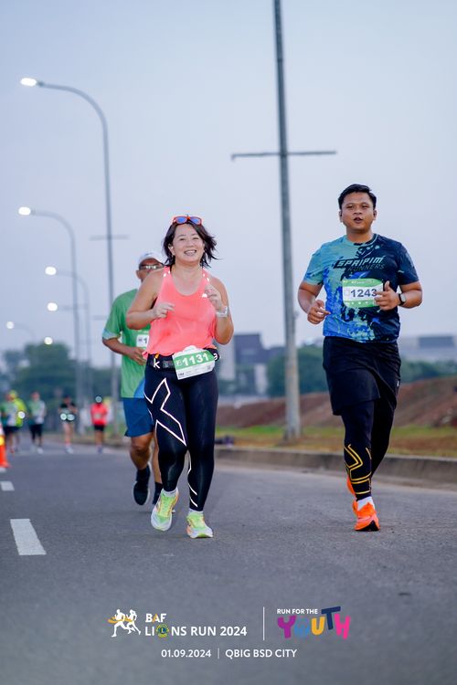 Race photo from BAF LIONS RUN 2024