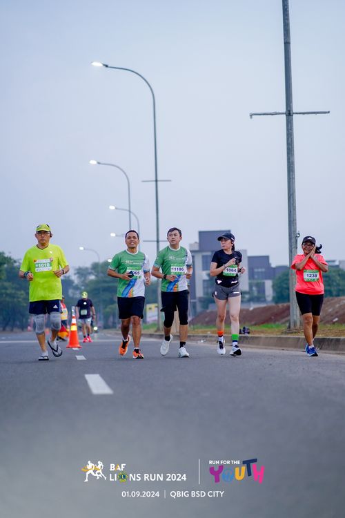Race photo from BAF LIONS RUN 2024