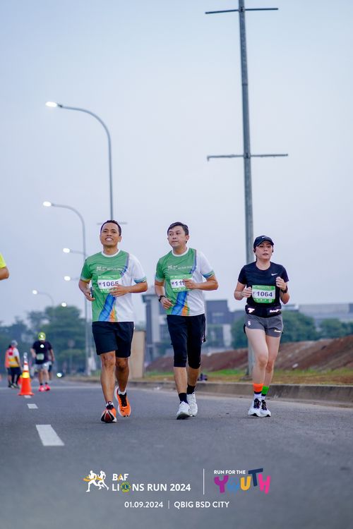 Race photo from BAF LIONS RUN 2024