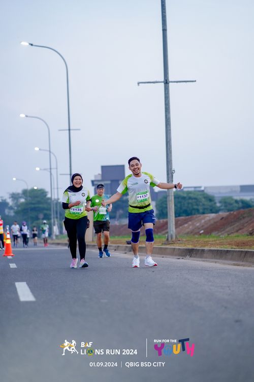 Race photo from BAF LIONS RUN 2024