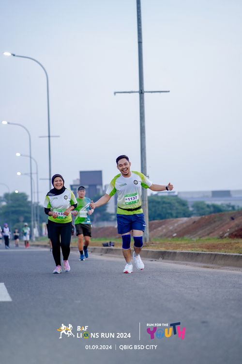 Race photo from BAF LIONS RUN 2024