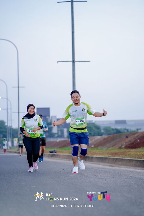 Race photo from BAF LIONS RUN 2024