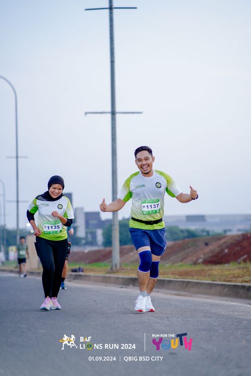 Race photo from BAF LIONS RUN 2024