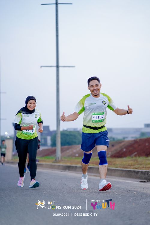 Race photo from BAF LIONS RUN 2024