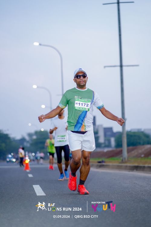 Race photo from BAF LIONS RUN 2024