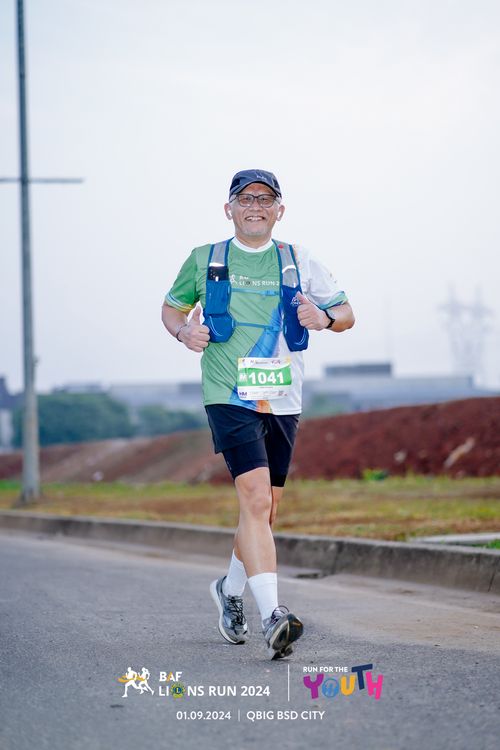 Race photo from BAF LIONS RUN 2024