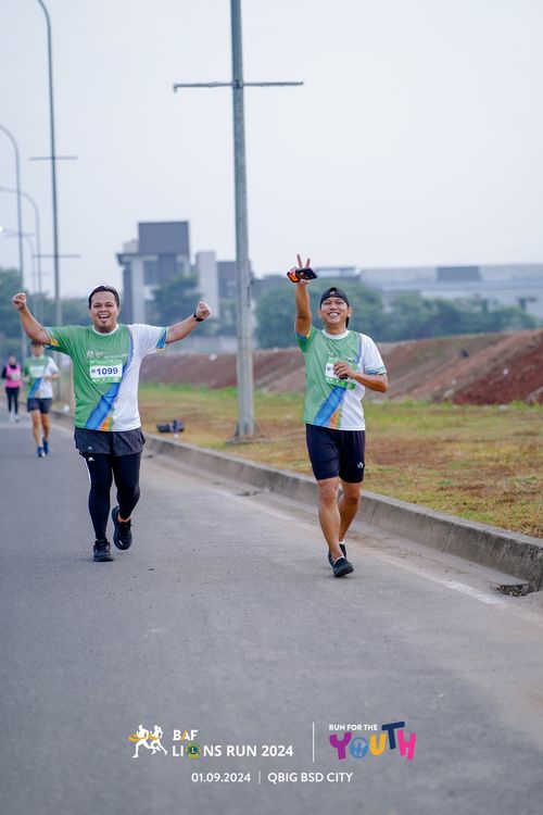 Race photo from BAF LIONS RUN 2024