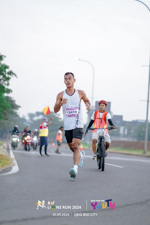 Race photo from BAF LIONS RUN 2024