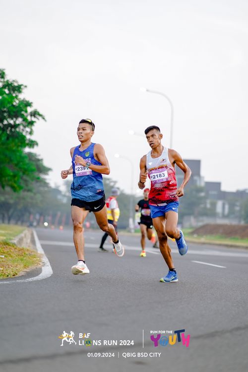 Race photo from BAF LIONS RUN 2024