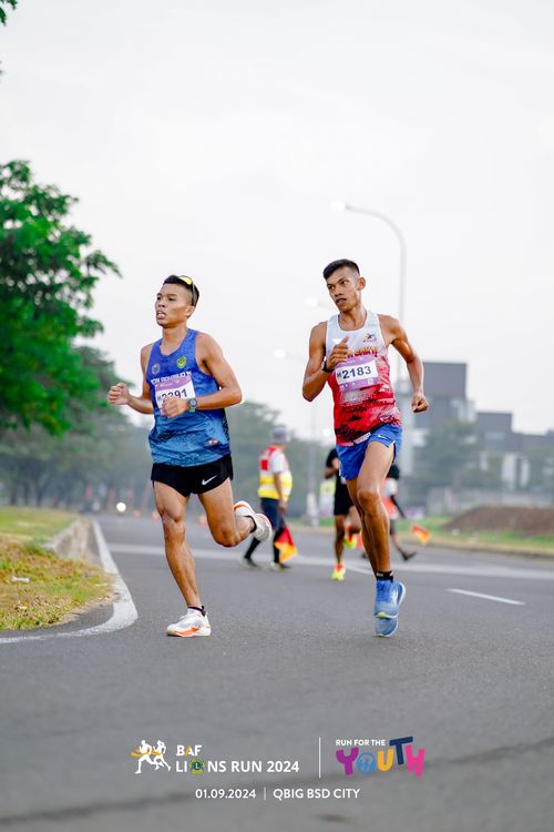 Race photo from BAF LIONS RUN 2024
