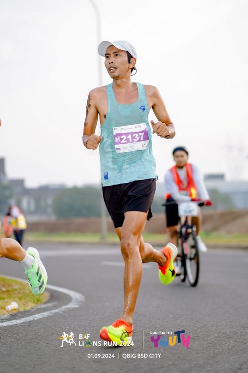 Race photo from BAF LIONS RUN 2024