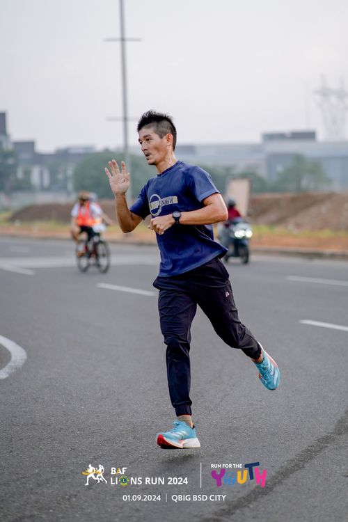 Race photo from BAF LIONS RUN 2024