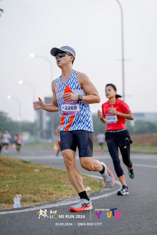 Race photo from BAF LIONS RUN 2024