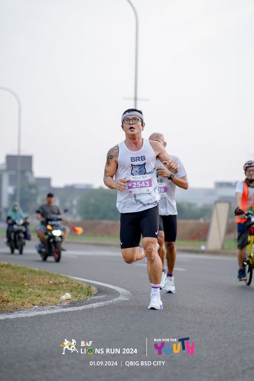 Race photo from BAF LIONS RUN 2024