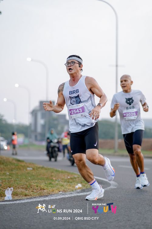 Race photo from BAF LIONS RUN 2024
