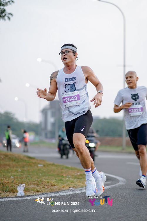 Race photo from BAF LIONS RUN 2024