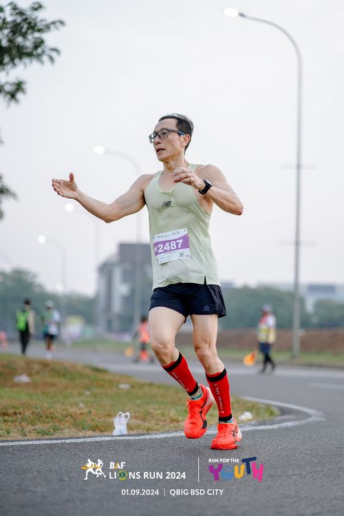 Race photo from BAF LIONS RUN 2024