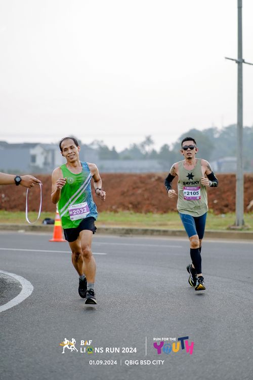 Race photo from BAF LIONS RUN 2024