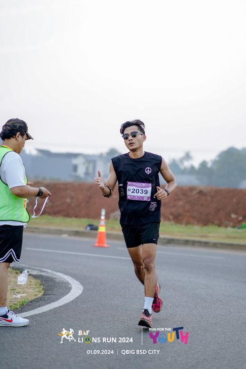 Race photo from BAF LIONS RUN 2024