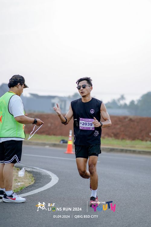 Race photo from BAF LIONS RUN 2024